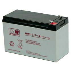 Akumulator AGM MW POWER | MWL 7.2-12 12V / 7.2Ah