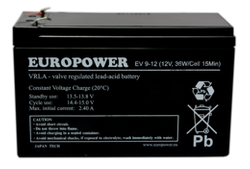 Akumulator AGM Europower | EV 9-12 12V / 9Ah