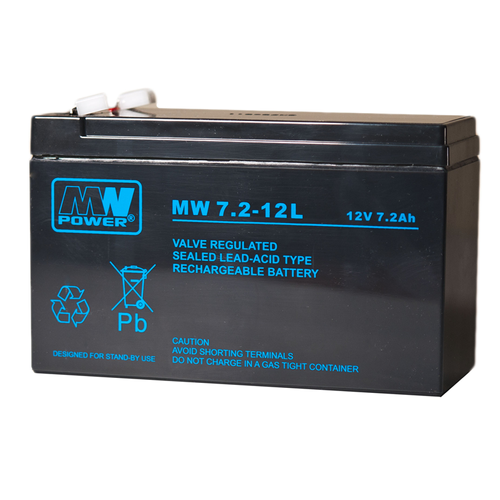 Akumulator AGM MW POWER | MW 7.2-12L  12V / 7.2Ah