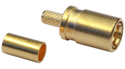 SMB gniazdo zagniatane na  RG174/188/316  złocone