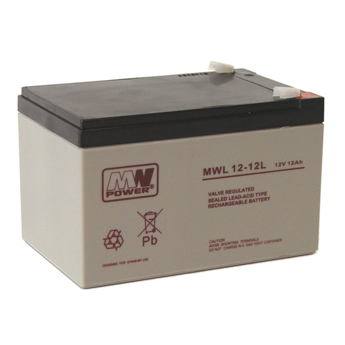 Akumulator AGM MW POWER | MWL 12-12 12V / 12Ah