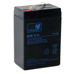 Akumulator AGM MW POWER | MW 5-6 6V / 5Ah