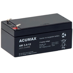 Akumulator AGM Acumax | AM 3.4-12 12V / 3.4Ah