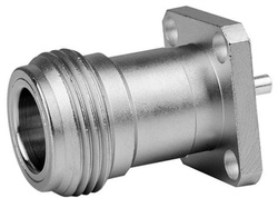 N gniazdo uniwersalne kołnierzowe (17,5x17,5mm) z pinem rurkowym  ∅1,6 mm