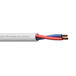 CLS215W-CCA/1 kabel głośnikowy 2x1.5 mm², 100m LSZH, CPR Cca, EN50399, PROCAB