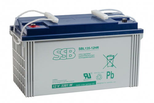 Akumulator AGM SSB SBL 135-12HR 12V 135Ah M8
