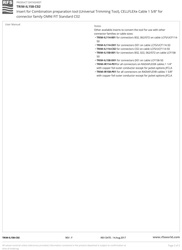 Wkład wymienny do zarabiarki UTT do kabla LCF158 (złącza C02)