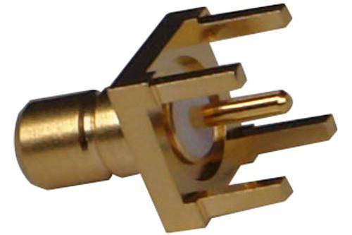 SMB wtyk pionowy do płytki drukowanej , złocony