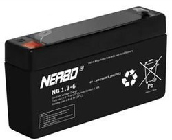 Akumulator NERBO NB 1.3-6 1.3Ah 6V
