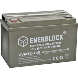 Akumulator AGM-EV Enerblock EVM12-105 12V 105Ah M8
