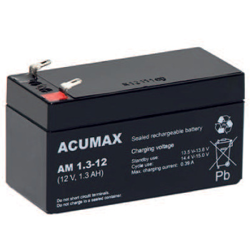 Akumulator AGM Acumax | AM 1.3-12 12V / 1.3Ah