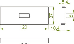 Łącznik 40mm do profila aluminiowego PLPAN40