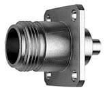 N gniazdo kołnierzowe lutowane na RG402/UT141