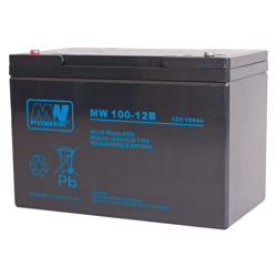 Akumulator AGM MW POWER | MW 100-12B / 12V / 100Ah