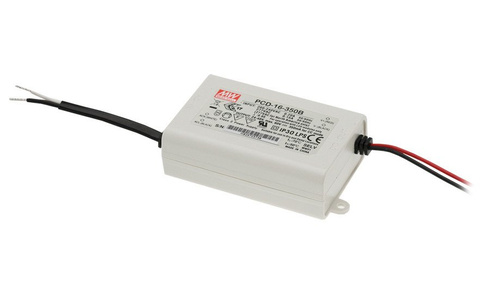Zasilacz prądowy Mean Well PCD-16-350B 16W 350mA 24 ~ 48V