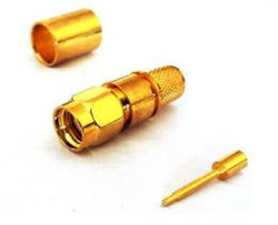 SMA wtyk zagniatany na kable typu RF7/CNT300/Aircell 7/5D-FB, izolator teflonowy