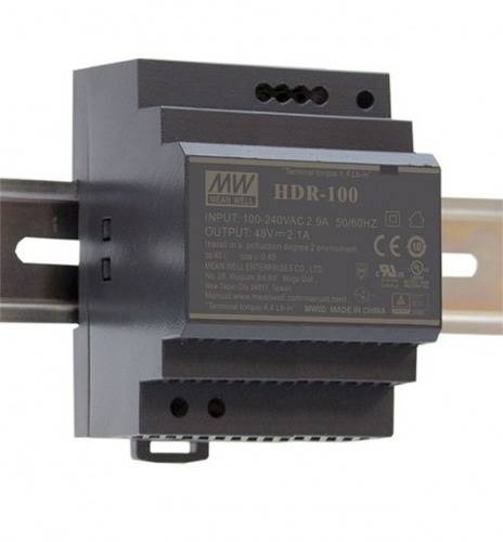 Zasilacz na szynę DIN Mean Well HDR-100-48N | 48V 2A 100W
