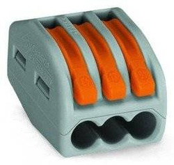 Złączka szybkozłączka instalacyjna 3x4mm WAGO linka drut