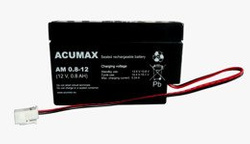 Akumulator AGM Acumax | AM 0.8-12 12V / 0.8Ah