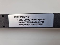 Splitter 4 drogowy, 380-2700 MHz, N gniazdo, IP65, Low PIM, TECHPRONET