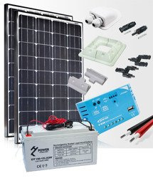 Zestaw zasilania solarnego do kampera 260W 150Ah