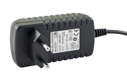 Zasilacz wtyczkowy MW POWER EB1809 | 18W 9V DC 2A