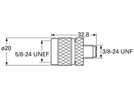 Adapter N-m/mini UHF-f , zakres DC- 2,0 GHz