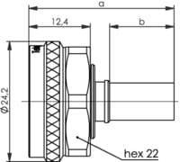 4.3-10 wtyk zagniatany na kabel H1000/LL400 , nakręcany ręcznie