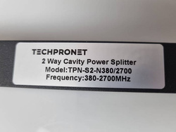 Splitter 2 drogowy, 380-2700 MHz, N gniazdo, IP65, Low PIM, TECHPRONET