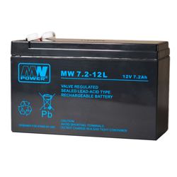 Akumulator AGM MW POWER | MW 7.2-12L  12V / 7.2Ah