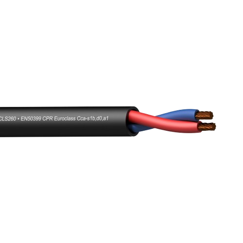 PROCAB CLS260-CCA/1 kabel głośnikowy 2 x 6 mm² 10 AWG LS0H CPR Cca 100m