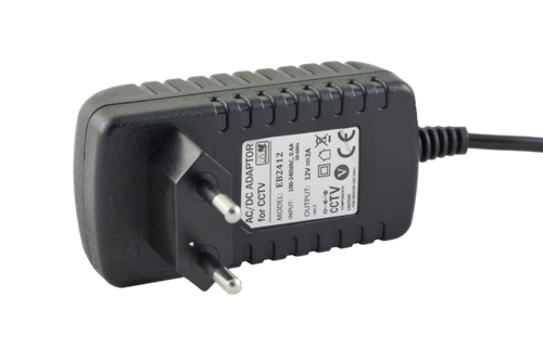 Zasilacz wtyczkowy MW POWER EB2412 | 24W 12V DC 2A