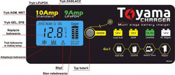 Ładowarka Toyama TBC 10A 12V | 9A 14.4V