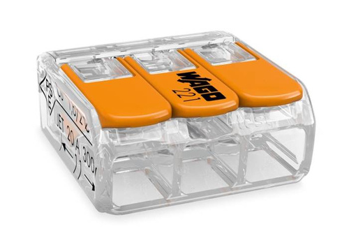 Złączka instalacyjna Wago Compact 3x0.2-4mm 3-przewodowa