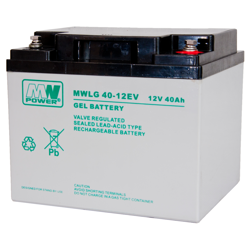 Akumulator GEL MW POWER MWLG 40-12EV | 12V 40Ah M6