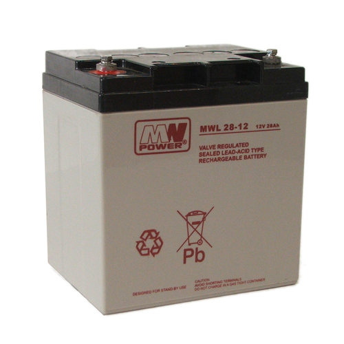 Akumulator AGM MW POWER | MWL 28-12 12V / 28Ah