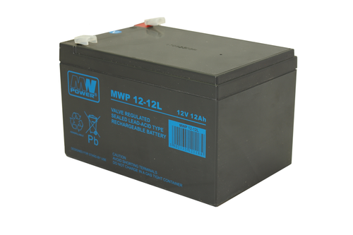 Akumulator VRLA AGM MW POWER MWP 12-12L 12V 12Ah T2