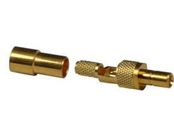 SSMB wtyk zagniatany na  RG174/188/316 złocony