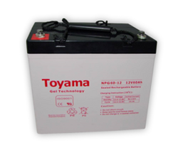 Akumulator żelowy Toyama NPG 60-12 12V 60Ah M6