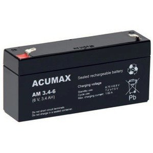 Akumulator AGM Acumax | AM 3.4-6 6V / 3.4Ah