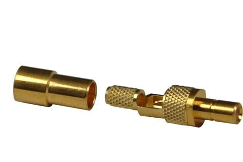 SSMB wtyk zagniatany na  RG174/188/316 złocony