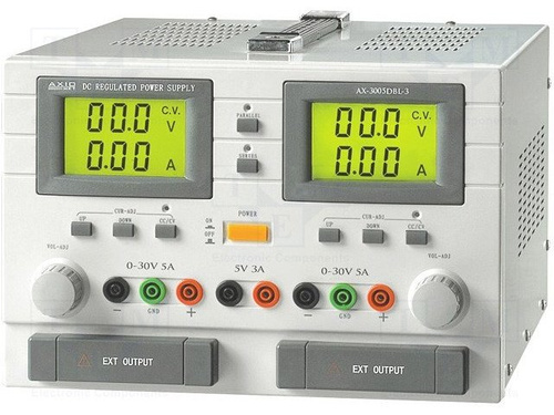 Zasilacz laboratoryjny 3 kanały 0~30V DC 0~5A