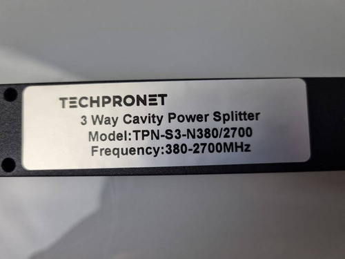 Splitter 3 drogowy, 380-2700 MHz, N gniazdo, IP65, Low PIM, TECHPRONET