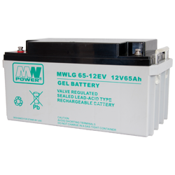 Akumulator GEL MW POWER MWLG 65-12EV | 12V 65Ah M6