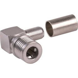 QMA  wtyk zagniatany kątowy na kabel H155/LL240