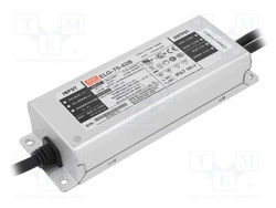 Zasilacz LED Mean Well ELG-75-42B-3Y | 76W 42V 1.8A IP67 | 1~10VDC PWM