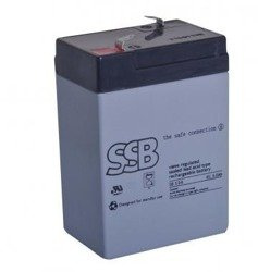 Akumulator AGM SSB SB 5-6 6V 5Ah T1