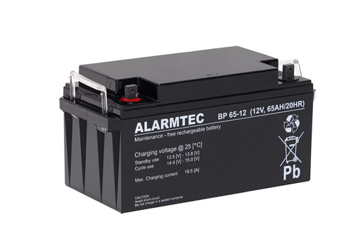 Akumulator AGM Alarmtec | BP 65-12 12V / 65Ah