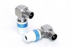 99909692 IEC wtyk antenowy kątowy samozaprawny na kable typu RG6