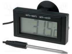 Panelowy miernik temperatury -50 ~ 300°C LCD + sonda